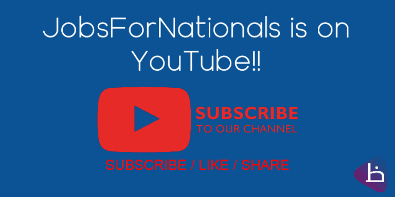 JobsForNationals YouTube Channel Subscribe